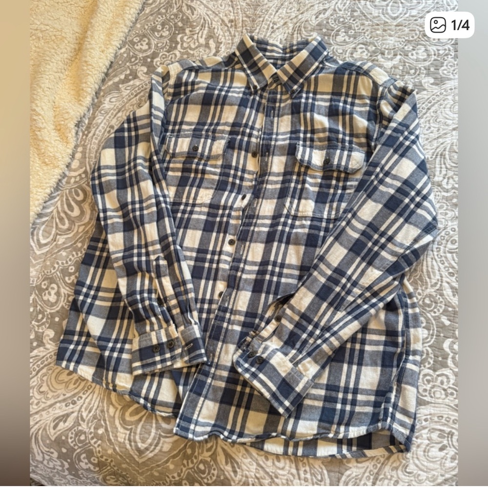 Lot of 3 Long Sleeve Button Down Men's Plaid Shirts - Picture 6 of 7